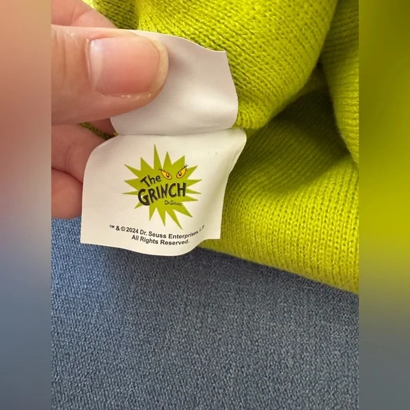 The Grinch Who Stole Christmas Green Plush Bennie Hat Adult One Size Winter New - Picture 5 of 5